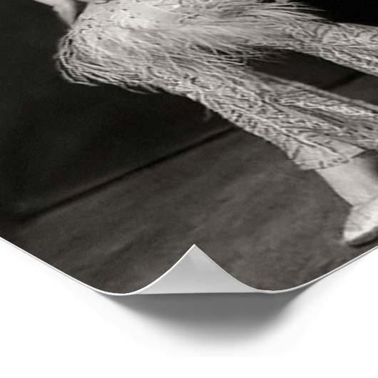 , prachtige, gedecormeerde danserafdruk poster (Hoek)