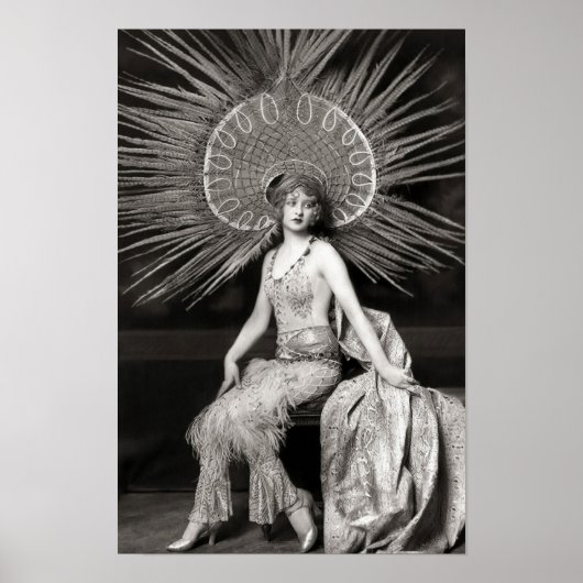 , prachtige, gedecormeerde danserafdruk poster (Voorkant)