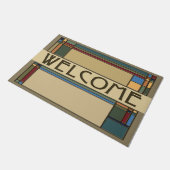 Prachtige gedurfde Herfst Arts & Crafts Geometrisc Deurmat (Schuin)