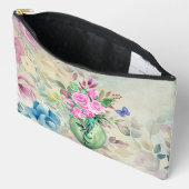 Prachtige  geïnspireerde bloemige cosmetische etui (Open)