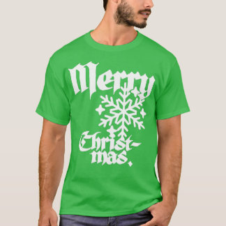 Prachtige  Geïnspireerde kalligrafie Merry Chris T-shirt