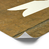 Prachtige  geïnspireerde oude Wooden Sign Poster (Hoek)