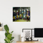 Prachtige  Geisha Japan Magic Lantern Slide Poster (Thuiskantoor)