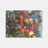 Prachtige gekleurde tulpen fleece deken (Voorkant (Horizontaal))