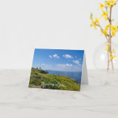 Prachtige gele denking van jullie bij het meer van kaart (Gele Bloem)