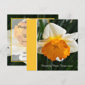 prachtige gele en goudhoudende bloem, geheel kaart (Voorkant / Achterkant)