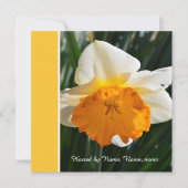 prachtige gele en goudhoudende bloem, geheel kaart (Voorkant)