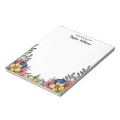 Prachtige gele koraalbloem van het bureau van notitieblok (Linkerzijde)