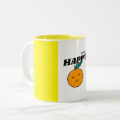 Prachtige gele oranje Mok (Voorkant links)