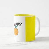 Prachtige gele oranje Mok (Voorkant rechts)