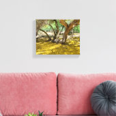 Prachtige gele Palo Verde boom Canvas Afdruk (Insitu (Woonkamer))