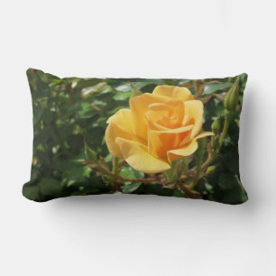 Prachtige gele Rose Lumbar Pillow Kussen