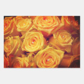 Prachtige gele rozen en parelpapier inpakpapier vel (Voorkant 2)