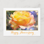 Prachtige gele rozenbloem briefkaart (Voorkant)