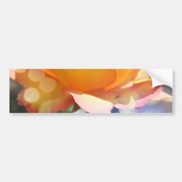 Prachtige gele rozenbloem. Florale fotografie Bumpersticker