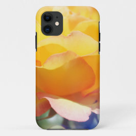 Prachtige gele rozenbloem. Florale fotografie iPhone 11 Hoesje