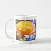 Prachtige gele rozenbloem. Florale fotografie Koffiemok (Links)