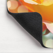 Prachtige gele rozenbloem. Florale fotografie Muismat (Hoek)