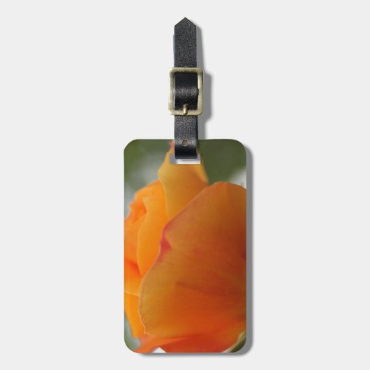 Prachtige gele rozenbloem fotografie. bagagelabel (Voorkant verticaal)