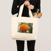 Prachtige gele rozenbloem fotografie. grote tote bag (Voorkant (product))