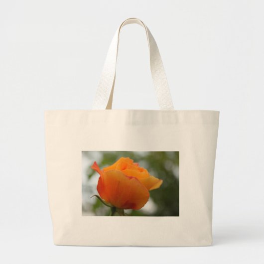 Prachtige gele rozenbloem fotografie. grote tote bag (Voorkant)