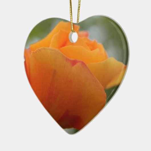 Prachtige gele rozenbloem fotografie. keramisch ornament (Links)