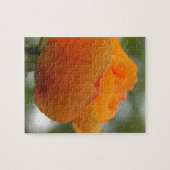 Prachtige gele rozenbloem fotografie. legpuzzel (Horizontaal)
