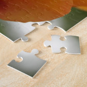 Prachtige gele rozenbloem fotografie. legpuzzel (Zijkant)