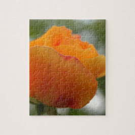 Prachtige gele rozenbloem fotografie. legpuzzel