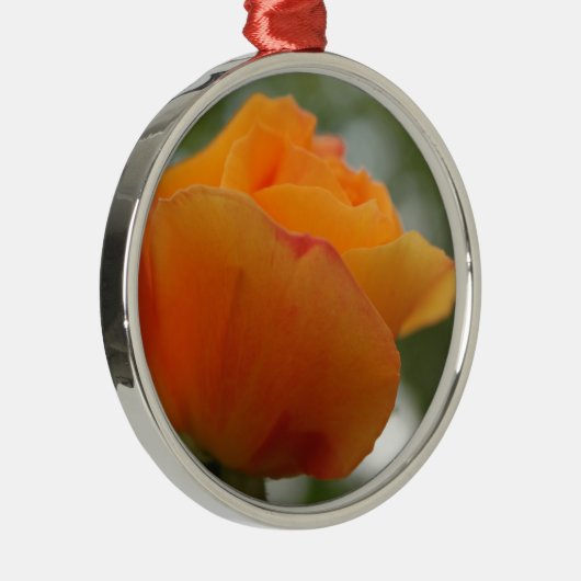 Prachtige gele rozenbloem fotografie. metalen ornament (Rechts)