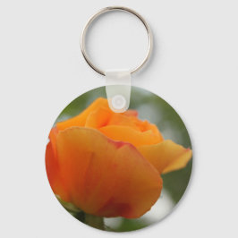 Prachtige gele rozenbloem fotografie. sleutelhanger