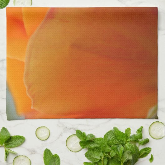 Prachtige gele rozenbloem fotografie. theedoek (Gevouwen)