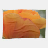 Prachtige gele rozenbloem fotografie. theedoek (Horizontaal)