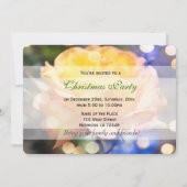 Prachtige gele rozenbloem Kerstfeest Kaart (Voorkant)