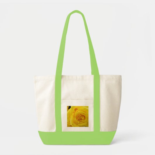 prachtige gele rozenbloem tote bag (Voorkant)