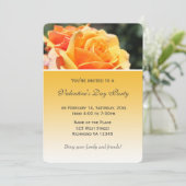 Prachtige gele rozenbloem Valentijnsdag Kaart (Staand voorkant)