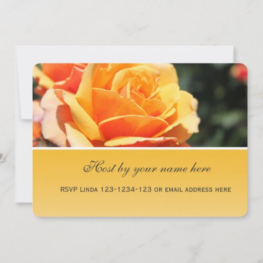 Prachtige gele rozenbloem Valentijnsdag Kaart (Achterkant)