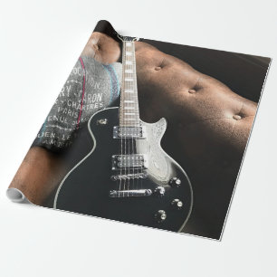 Prachtige geluiddempende gitaar cadeaupapier