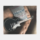 Prachtige geluiddempende gitaar fleece deken (Voorkant (Horizontaal))