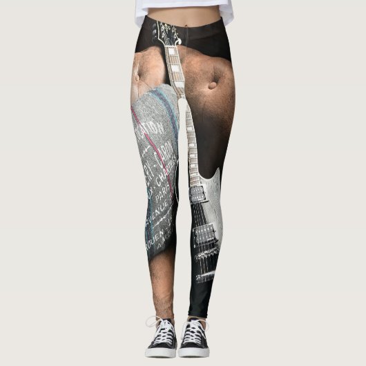 Prachtige geluiddempende gitaar leggings (Voorkant)