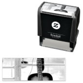 Prachtige geluiddempende gitaar  zelfinktende stempel (In situ)