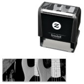 Prachtige geluiddempende gitaar  zelfinktende stempel (In situ)