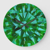 Prachtige Gem Green Grote Klok (Voorkant)