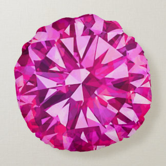 Prachtige Gem Pink Rond Kussen