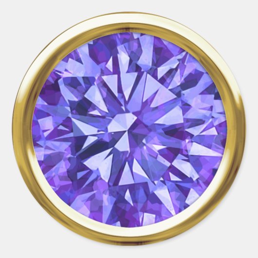 Prachtige Gem Purples II Ronde Sticker (Voorkant)