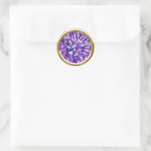 Prachtige Gem Purples Ronde Sticker (Tas)
