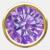 Prachtige Gem Purples Ronde Sticker (Voorkant)