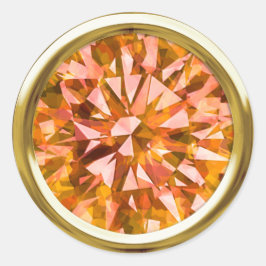 Prachtige Gem Sunset Ronde Sticker