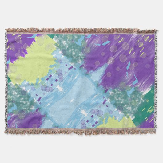 Prachtige gemengde media Abstract Deken (Voorkant)