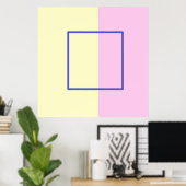 Prachtige geometrische kunst poster (Thuiskantoor)